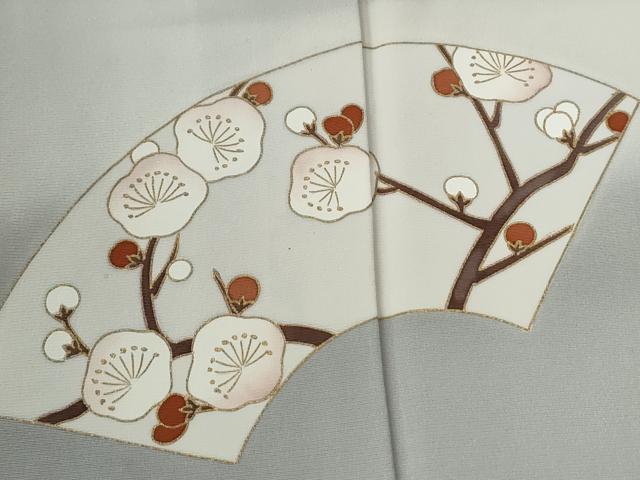 平和屋着物●訪問着　地紙草花文　暈し染め　金彩　正絹　逸品　CABE2392yc