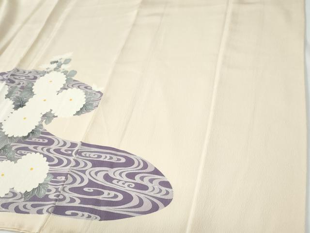 平和屋着物●豪華色留袖　刺繍　流水菊文　正絹　逸品　CABE2396yc