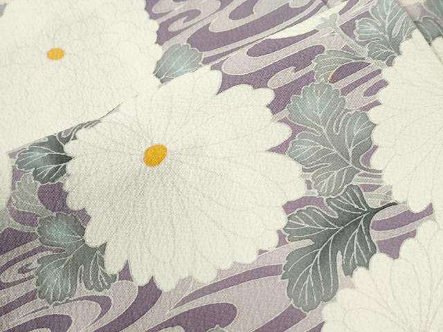 平和屋着物●豪華色留袖　刺繍　流水菊文　正絹　逸品　CABE2396yc