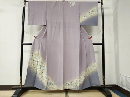 平和屋着物●訪問着　辻が花　絞り　暈し染め　正絹　逸品　CABE2397yc