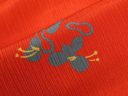 平和屋着物●長襦袢　無双仕立て　瓢箪　半衿刺繍　正絹　逸品　CABE2403yc