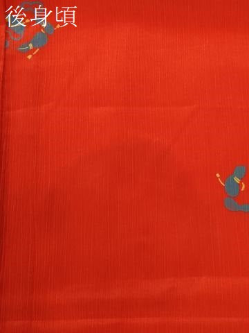 平和屋着物●長襦袢　無双仕立て　瓢箪　半衿刺繍　正絹　逸品　CABE2403yc