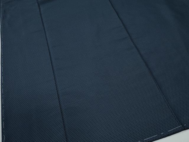 平和屋着物●男性　お召　アンサンブル　100亀甲　羽裏：虎　正絹　逸品　未使用　CABE2406yc