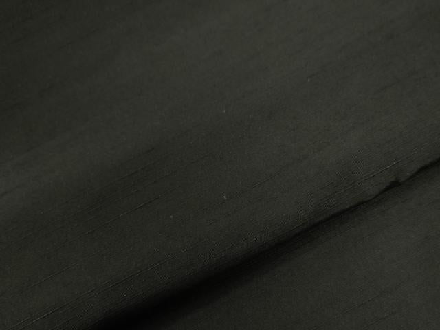 平和屋着物●男性　紬　アンサンブル　色無地　憲法黒茶色　正絹　逸品　未使用　CABE2407yc
