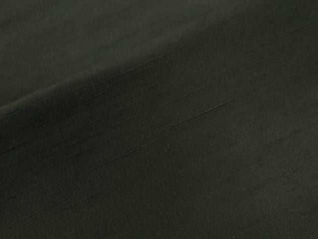 平和屋着物●男性　紬　アンサンブル　色無地　憲法黒茶色　正絹　逸品　未使用　CABE2407yc
