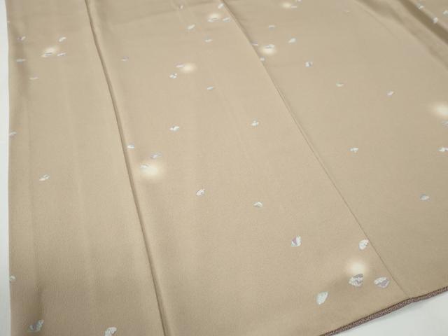 平和屋着物●上質な小紋　貝合わせ文　蛍暈し　鬼しぼ縮緬　正絹　逸品　CABE2415yc