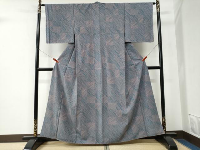 平和屋着物●洗える最高級着物　＜英＞はなぶさ謹製　小紋　吉祥文　CABE2418yc
