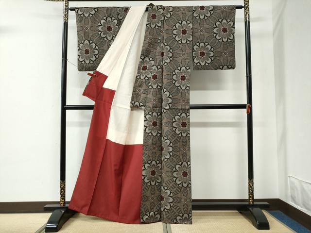 平和屋着物○本場大島紬 龍郷絣 正絹 逸品 CABE2429yc