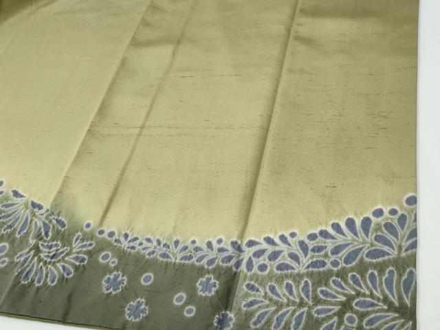 平和屋着物●訪問着　紬地　絞り　舞花文　正絹　逸品　CABE2433yc
