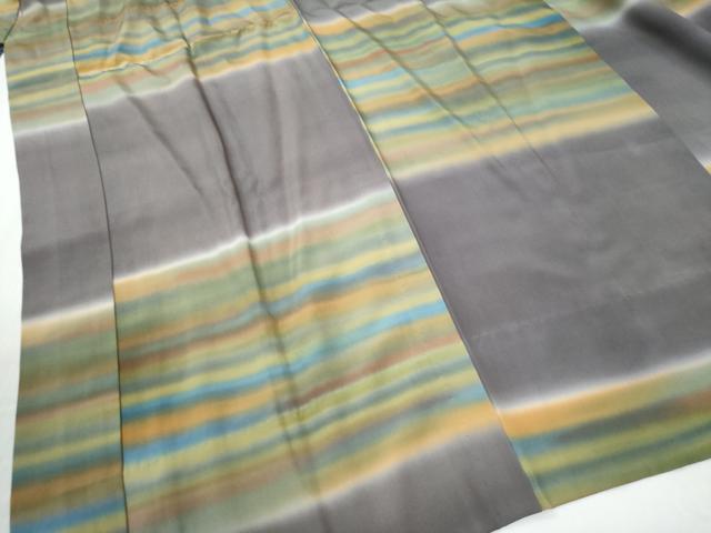 平和屋着物●長襦袢　無双仕立て　霞文　暈し染め　正絹　逸品　CABE2446yc