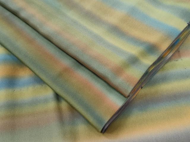 平和屋着物●長襦袢　無双仕立て　霞文　暈し染め　正絹　逸品　CABE2446yc