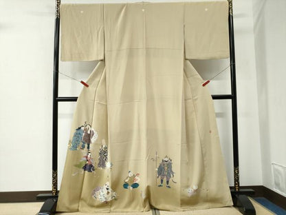 平和屋着物●京友禅工芸作家　小宮山彌一　色留袖　七福神　暈し染め　正絹　逸品　CABE2454yc