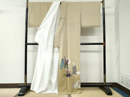 平和屋着物●京友禅工芸作家　小宮山彌一　色留袖　七福神　暈し染め　正絹　逸品　CABE2454yc