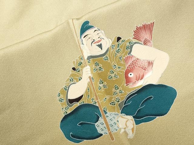 平和屋着物●京友禅工芸作家　小宮山彌一　色留袖　七福神　暈し染め　正絹　逸品　CABE2454yc