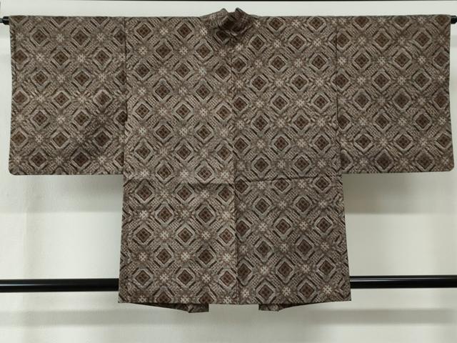 平和屋着物●アンティーク大島　本場大島紬　龍郷絣　アンサンブル　正絹　逸品　CABE2456yc