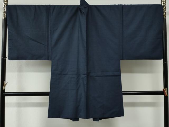 平和屋着物●男性　紬　アンサンブル　100亀甲　総詰め　キングサイズ　正絹　逸品　CABE2462yc