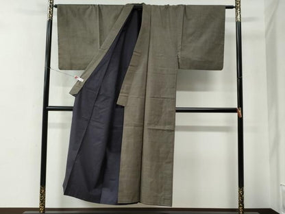 平和屋着物●男性　本場大島紬　アンサンブル　100亀甲　総詰め　正絹　逸品　CABE2464yc