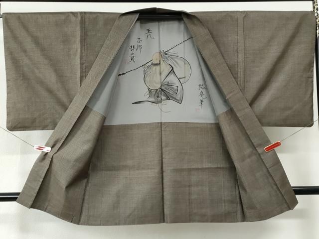 平和屋着物●男性　本場大島紬　アンサンブル　100亀甲　総詰め　正絹　逸品　CABE2464yc
