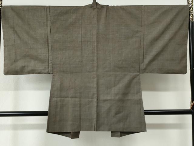 平和屋着物●男性　本場大島紬　アンサンブル　100亀甲　総詰め　正絹　逸品　CABE2464yc