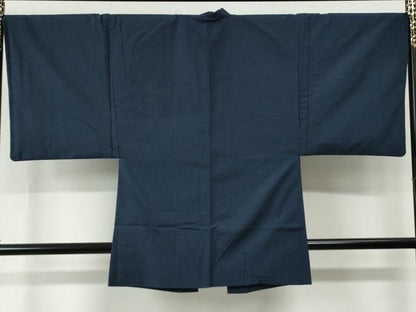 平和屋着物●男性　紬　アンサンブル　格子　正絹　逸品　CABE2465yc