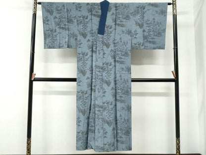 平和屋着物●男性　本場大島紬　アンサンブル・長襦袢セット　100亀甲　総詰め　正絹　逸品　CABE2467yc