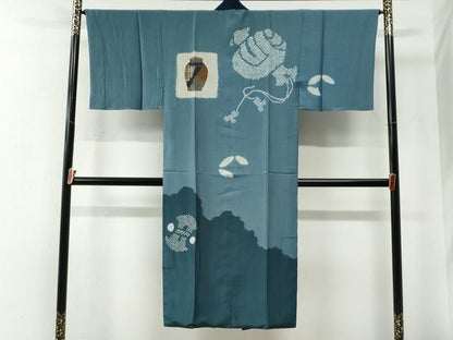 平和屋着物●男性　本場大島紬　アンサンブル・長襦袢セット　80亀甲　総詰め　正絹　逸品　未使用　CABE2469yc