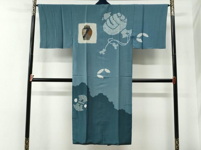 平和屋着物●男性　本場大島紬　アンサンブル・長襦袢セット　80亀甲　総詰め　正絹　逸品　未使用　CABE2469yc