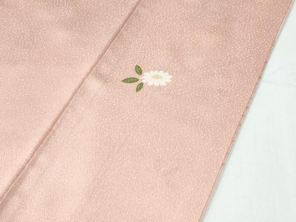 平和屋着物●訪問着　駒刺繍　流水鴛鴦橘草花文　暈し染め　金彩　正絹　逸品　未使用　CABE2472yc