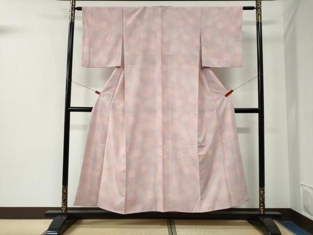 平和屋着物●洗える最高級着物　＜英＞はなぶさ謹製　小紋　吉祥丸文　CABE2474yc