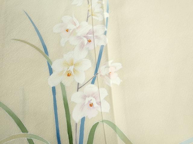 平和屋着物●友禅作家　佐藤平八　訪問着　草花文　正絹　逸品　AABF6186ck 平和屋着物○友禅作家 佐藤平八 訪問着 草花文 正絹 逸品 AABF6186ck