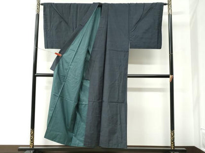 平和屋着物●男性　本場大島紬　アンサンブル　80亀甲　総詰め　正絹　逸品　CABE2481yc