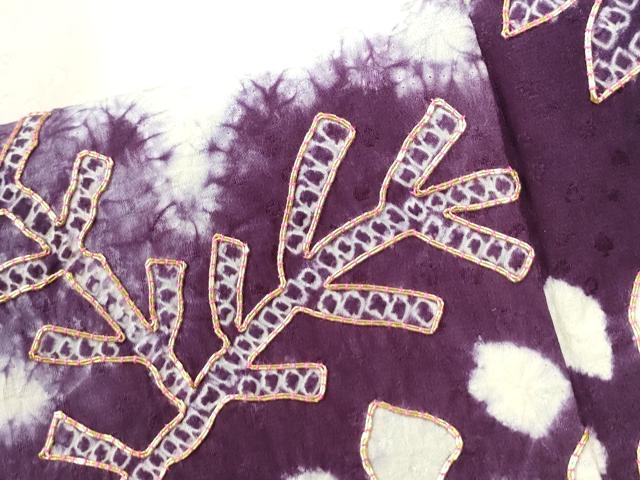 平和屋着物●豪華振袖　駒刺繍　絞り　菊　正絹　逸品　CABE2487yc
