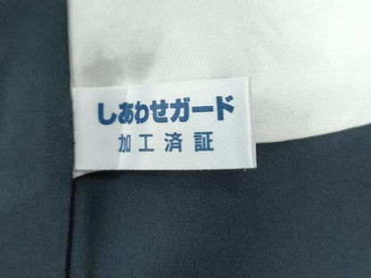 平和屋着物●江戸小紋　角通し　黒地　正絹　逸品　CABE2491yc