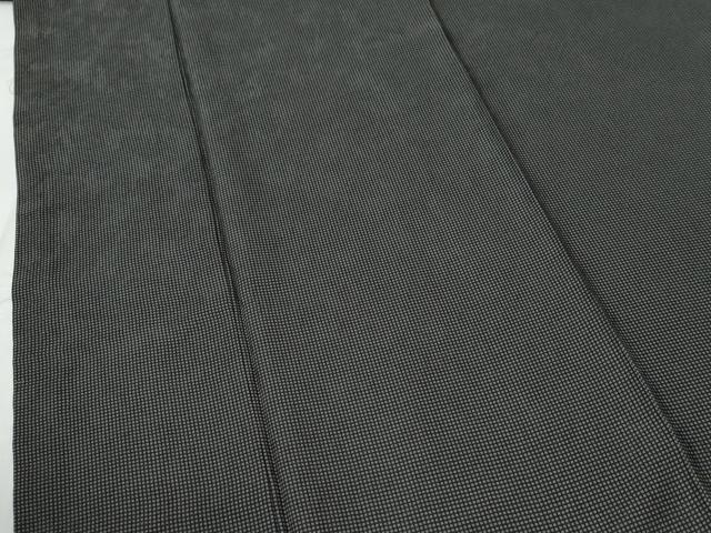 平和屋着物●江戸小紋　角通し　黒地　正絹　逸品　CABE2491yc