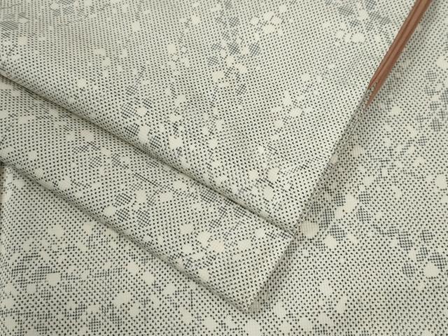 平和屋着物●本場大島紬　白大島　7マルキ　吉祥文　正絹　逸品　CABE2494yc