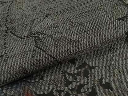 平和屋着物●本場大島紬　枝花文　ロング丈　正絹　逸品　CABE2501yc