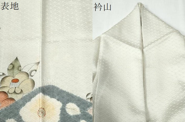 平和屋着物●訪問着　辻が花　手描き　絞り　正絹　逸品　CABE2519yc