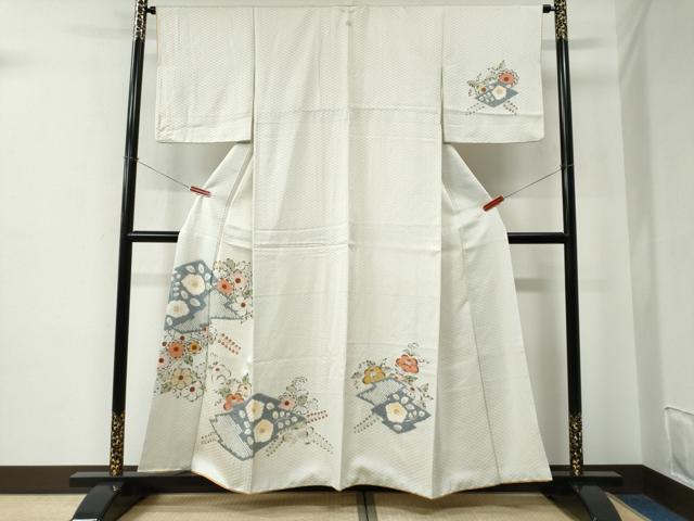 平和屋着物●訪問着　辻が花　手描き　絞り　正絹　逸品　CABE2519yc