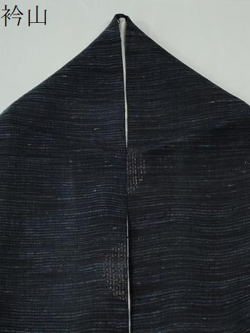 平和屋着物●本場結城紬　重要無形文化財　80亀甲　飛び亀甲柄　丸文　正絹　逸品　CABE2521yc