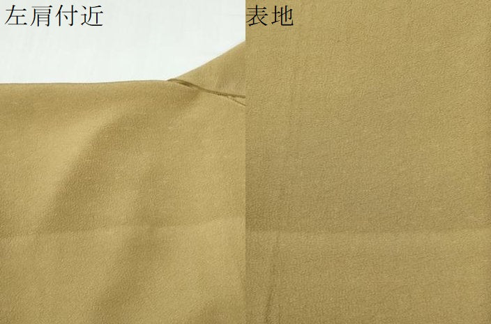 平和屋着物●上質な色無地　桑染色　正絹　逸品　CABE2530yc