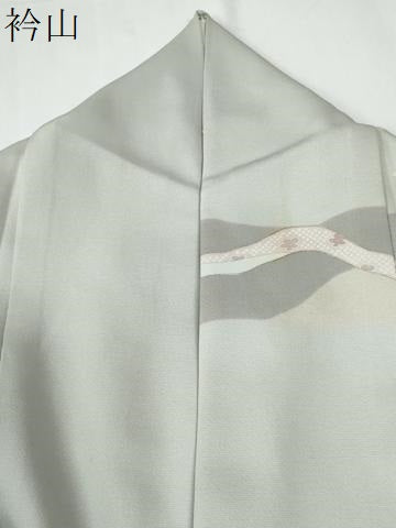 平和屋着物●訪問着　駒刺繍　雪輪地紙鳳凰草花文　金彩　正絹　逸品　CABE2532yc