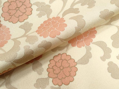 平和屋着物●訪問着　刺繍　花唐草文　暈し染め　金彩　正絹　逸品　未使用　CABE2534yc