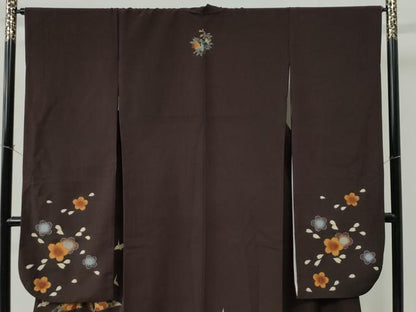 平和屋着物●振袖　折り鶴花文　洗える着物　CABE2535yc