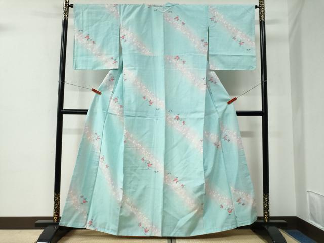 平和屋着物●上質な紬　舞花文　正絹　逸品　CABE2540yc 平和屋着物○上質な紬 舞花文 正絹 逸品 CABE2540yc