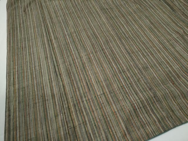 平和屋着物●上質な紬　縞　正絹　逸品　CABE2565yc