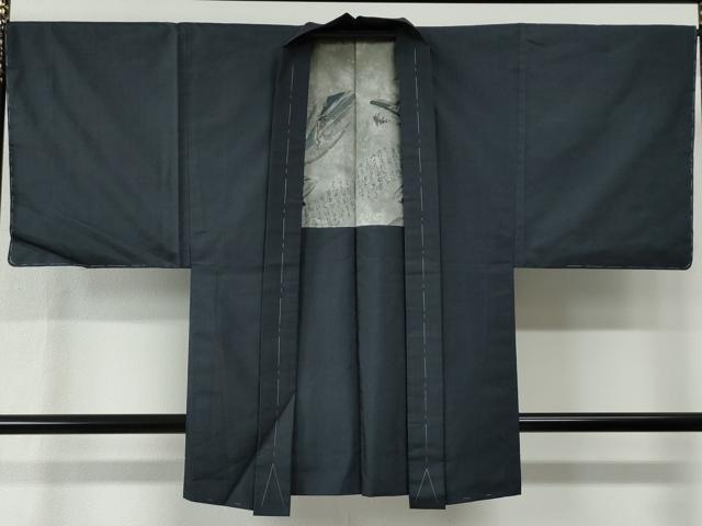 平和屋着物●男性　本場大島紬　アンサンブル　80亀甲　総詰め　正絹　逸品　未使用　CABE2566yc