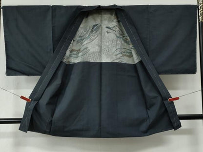 平和屋着物●男性　本場大島紬　アンサンブル　80亀甲　総詰め　正絹　逸品　未使用　CABE2566yc