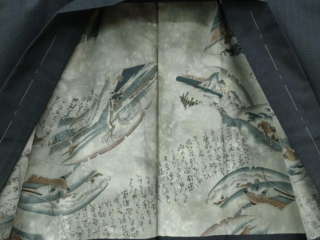 平和屋着物●男性　本場大島紬　アンサンブル　80亀甲　総詰め　正絹　逸品　未使用　CABE2566yc