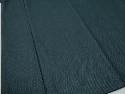 平和屋着物●男性　紬　アンサンブル　100亀甲　総詰め　正絹　逸品　CABE2568yc