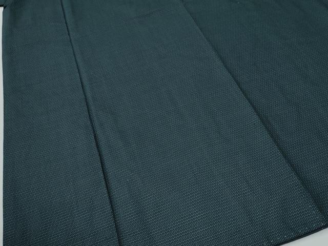 平和屋着物●男性　紬　アンサンブル　100亀甲　総詰め　正絹　逸品　CABE2568yc